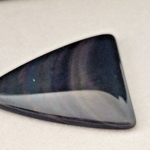 Gemstones Loose Obsidian  Cabochon 8.9 gr Pendant Size 40 mm x 32 mm x 5 mm